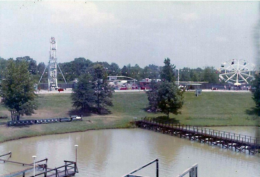 A view of Lakeland Amusement Park from the 1960s